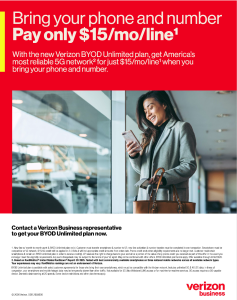 BYOD Unlimited Plan Flyer